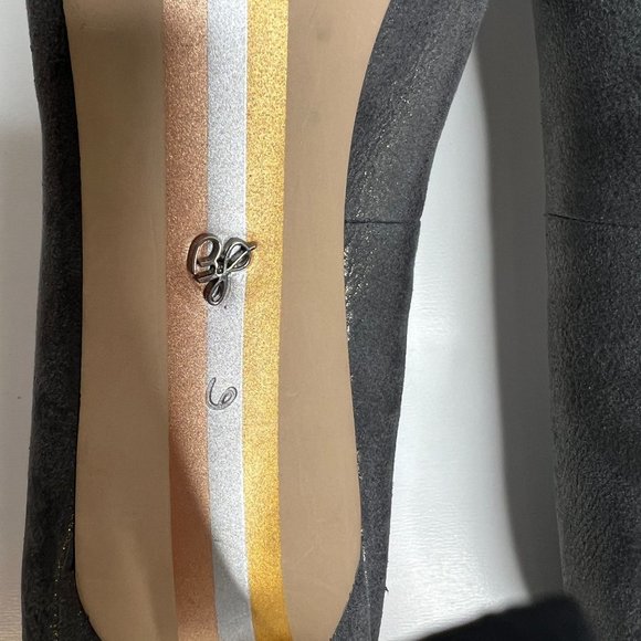 Sam Edelman Hazel Gray Glittered Metallic Satin Pointed Toe Pumps Size‎ 6 - Picture 11 of 11